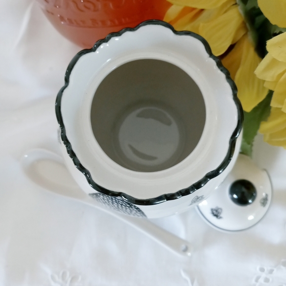 Adorable Sweet as Honey Honey Pot With Spoon - Picture 3 of 3